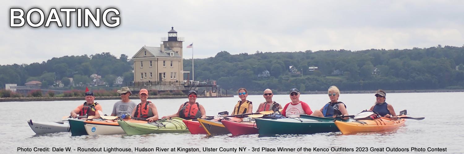 BOATING - Photo Credit: Dale W. - Roundout Lighthouse, Hudson River at Kingston, Ulster County NY - 3rd Place Winner of the Kenco Outfitters 2023 Great Outdoors Photo Contest