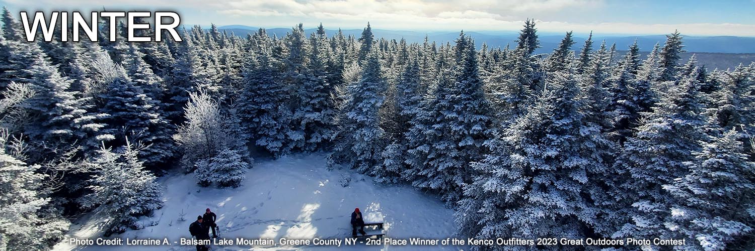 WINTER - Photo Credit: Lorraine A. - Balsam Lake Mountain, Greene County NY - 2nd Place Winner of the Kenco Outfitters 2023 Great Outdoors Photo Contest