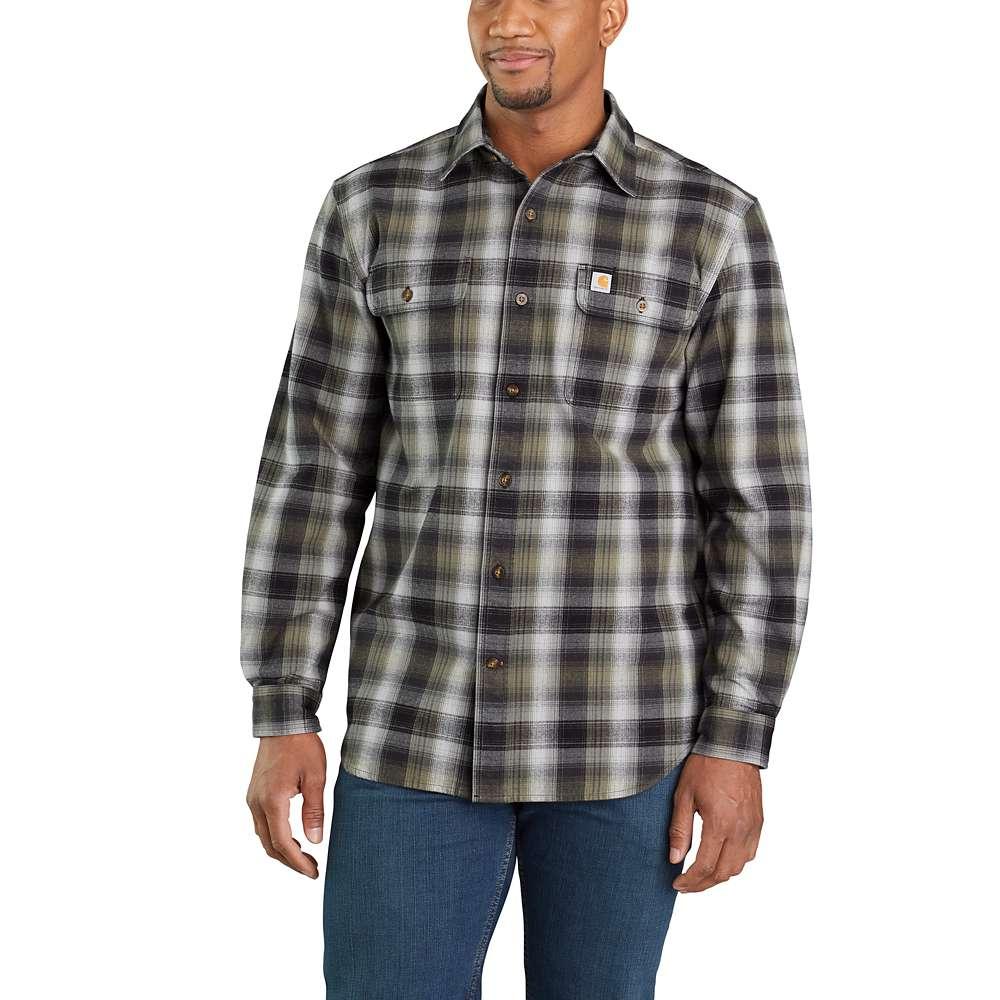 Carhartt Mens Tall Size Big & Tall Fort Plaid Long Sleeve Shirt