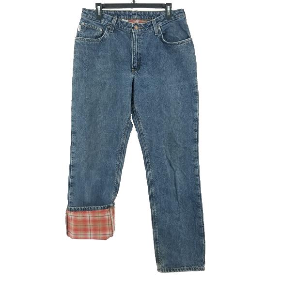flannel lined jeans