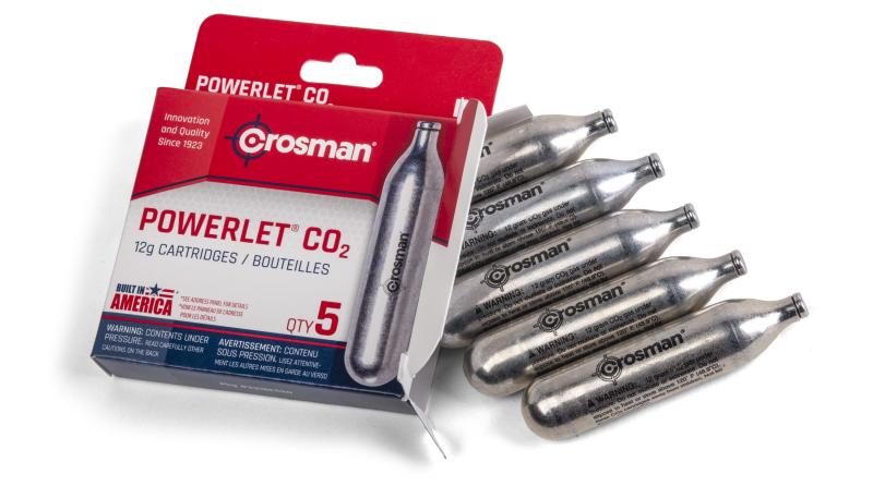 5 Pack for sale online Crosman Powerlet Co2 Cartridge 12g 