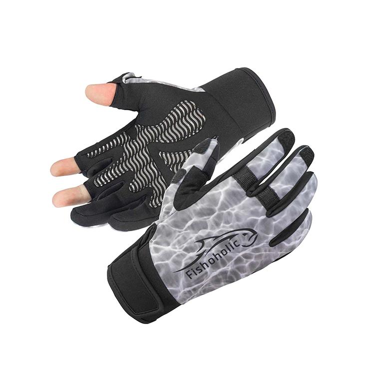 Kenco Outfitters  Fishoholic Cold Weather Super Sticky Fishing Gloves